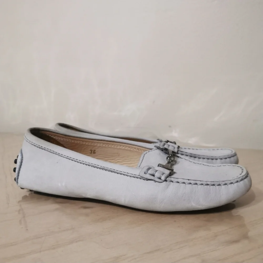 Tod's Suede Moccasin Loafers - Picture 4 of 16